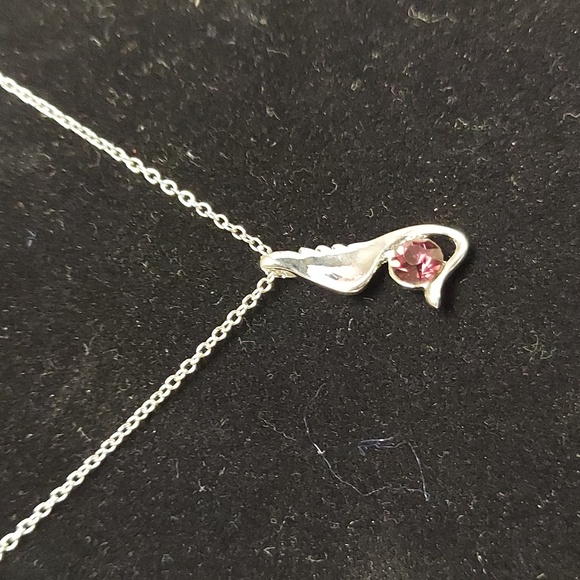 Angel Wing Purple Zirconia Set - Picture 6 of 8